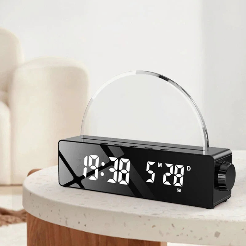 Réveil simulateur d'aube avec port de charge USB Type-C - Sunéa