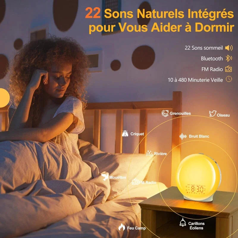 Réveil simulateur d'aube multifonctions - Solara