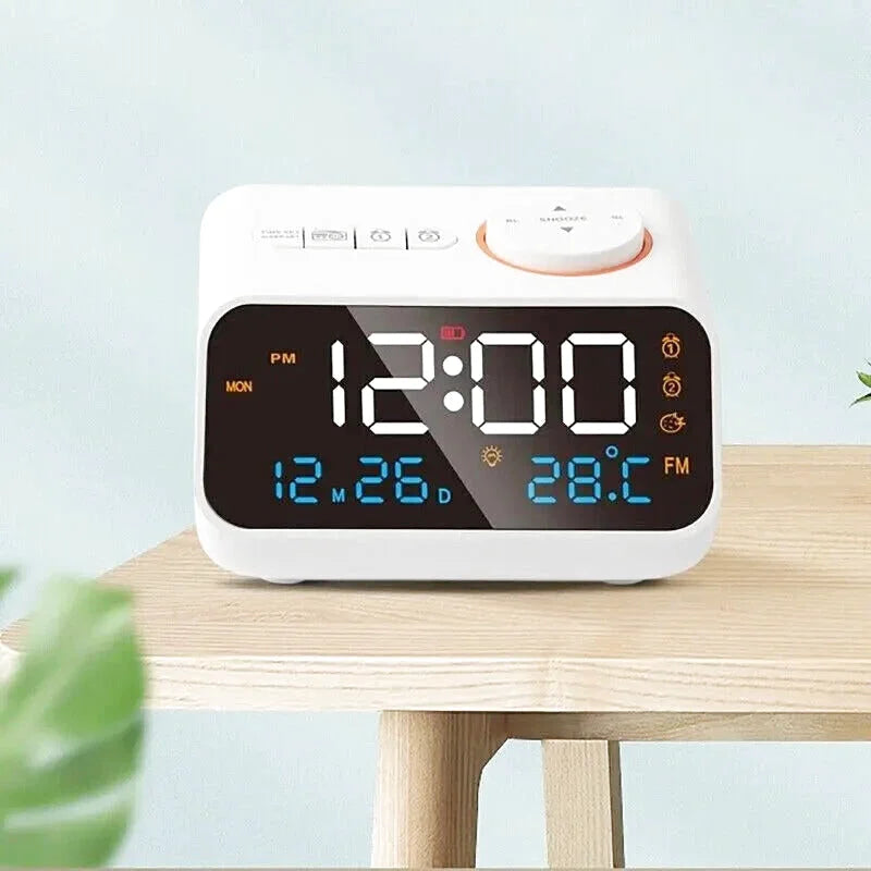 Radio réveil LED 5-en-1 - Lunéo