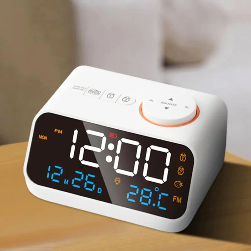 Radio réveil LED 5-en-1 - Lunéo