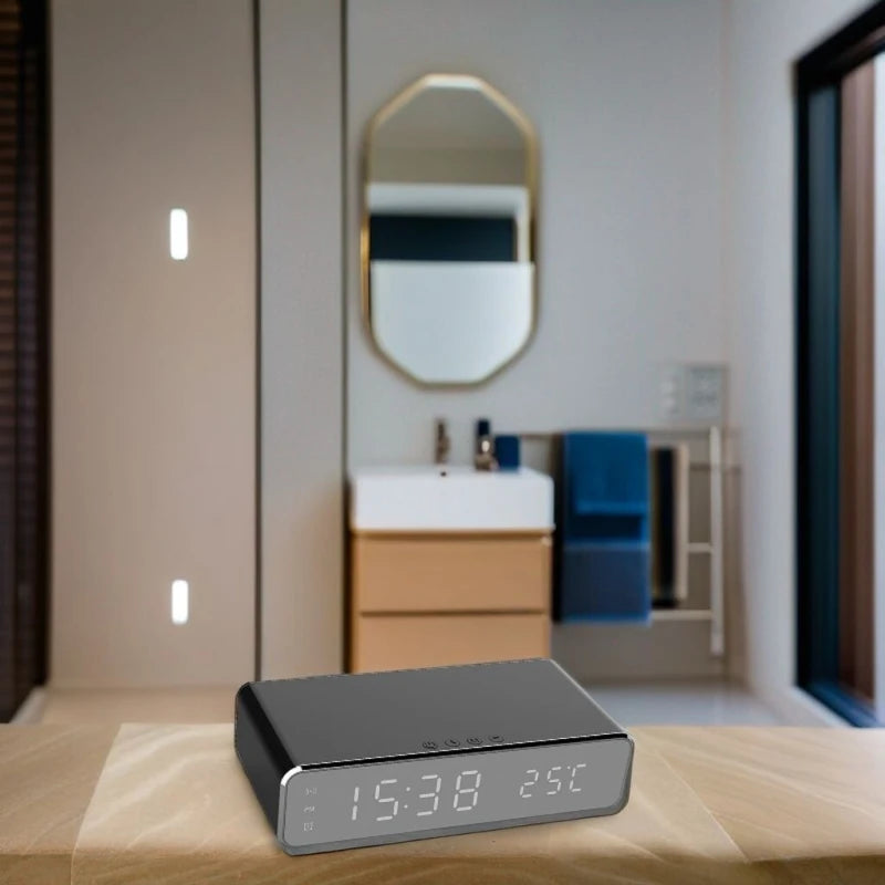 Radio réveil LED chargeur sans fil - Raynor