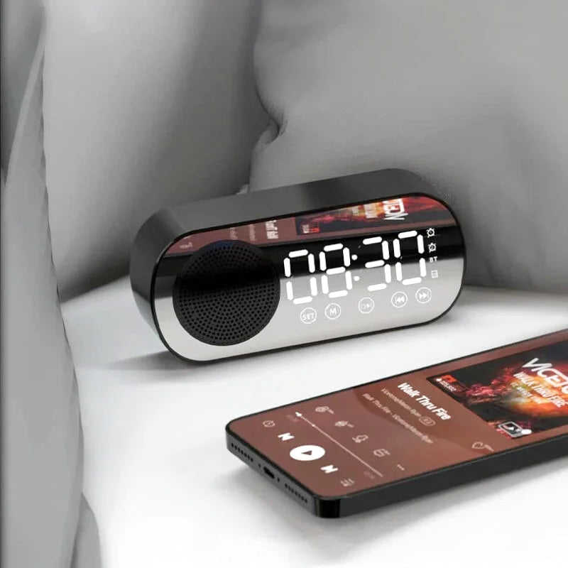 Radio réveil LED mini Bluetooth - Zénia