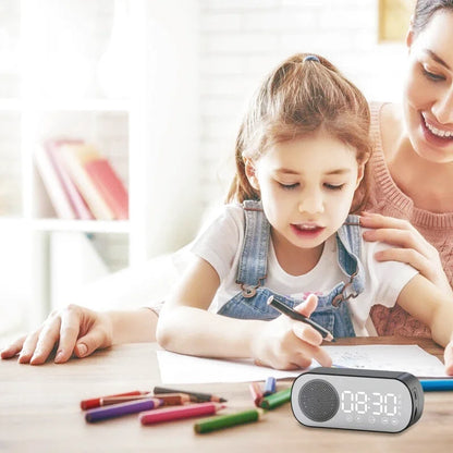 Radio réveil LED mini Bluetooth - Zénia