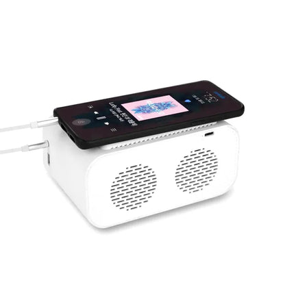 Radio réveil LED tactile chargeur sans fil - Névia