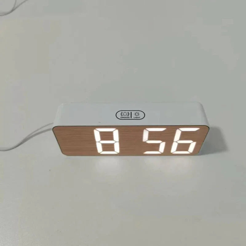 Réveil en Bois affichage LED - Lignum