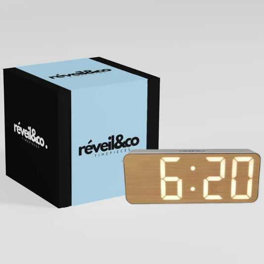 Réveil en Bois affichage LED - Lignum