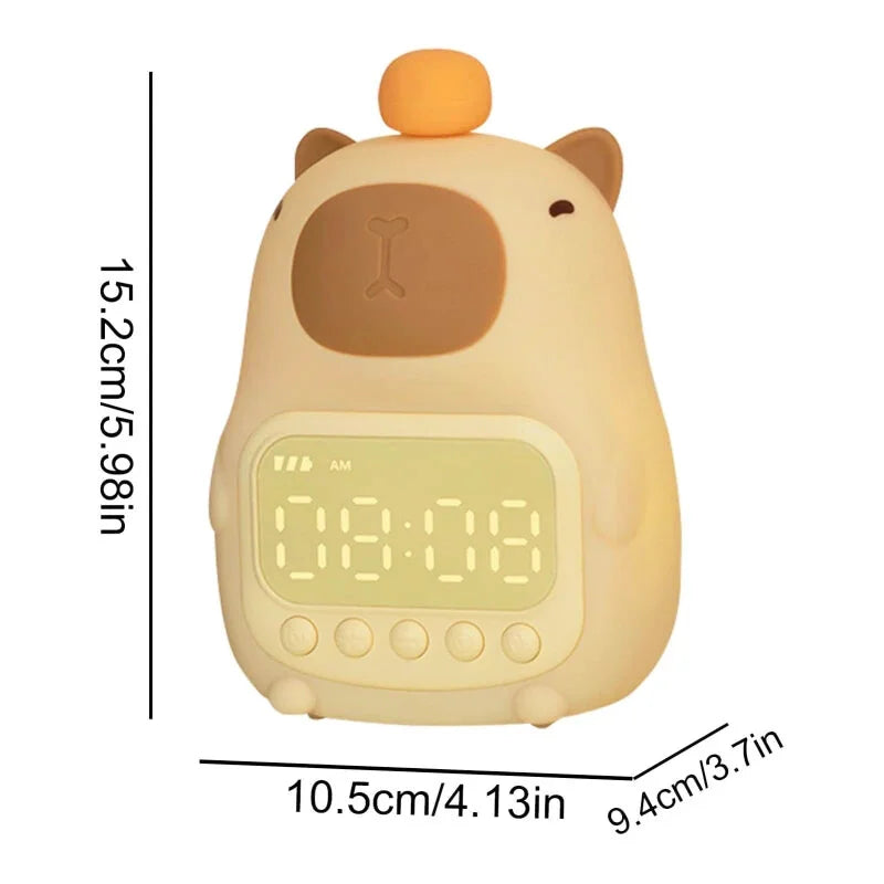 Réveil enfant Veilleuse digitale Capybara - Doudou
