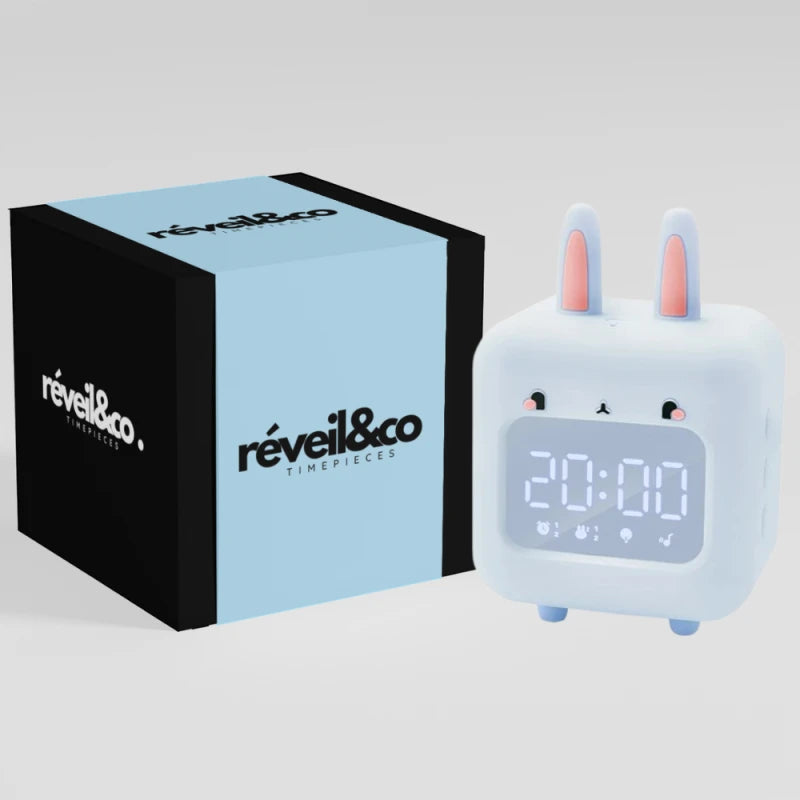 Réveil lapin pour enfant multifonctions LED - Lapilux