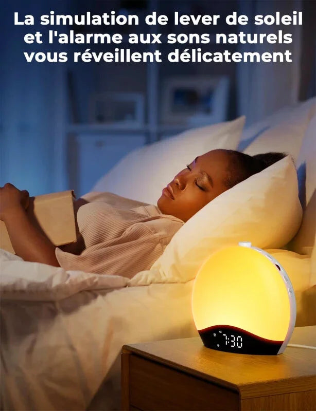 Réveil simulateur d'aube Bluetooth et Radio - La Sphère